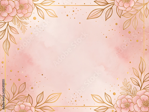 Floral pattern Background with Gradient