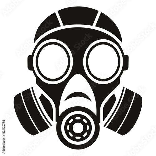 Gas Mask silhouette vector illustration