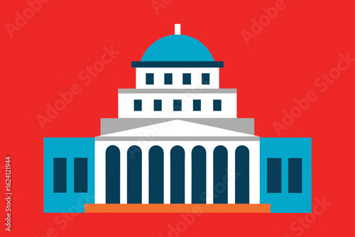 high resolution frontal view of a senate house   (1).eps