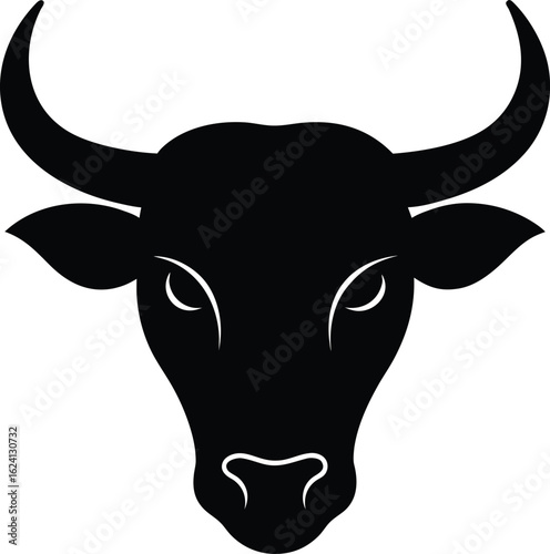 Bull Head Silhouette