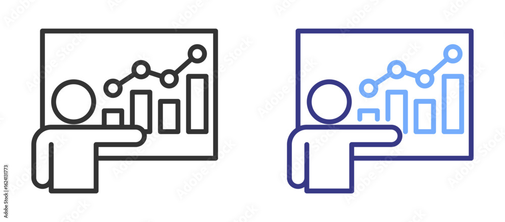 Obraz premium Business Training icon color