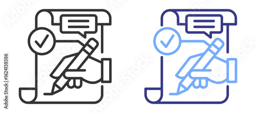 Acknowledgment icon color
