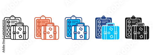 Journey Icon Set Multiple Style Collection