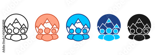 Travel Icon Set Multiple Style Collection
