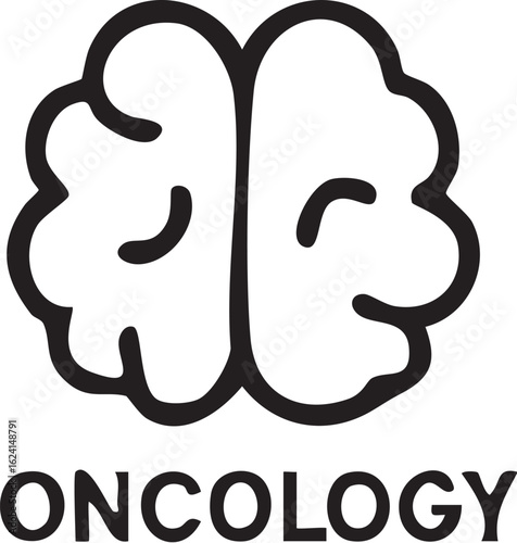 Oncology Brain Symbol for Healthcare.