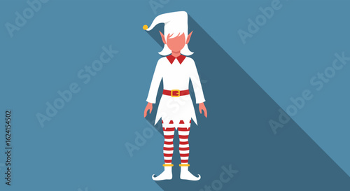 Festive Holiday Helper: An Elf Character Ready for a Christmas Celebration Spreading Joy and Cheer