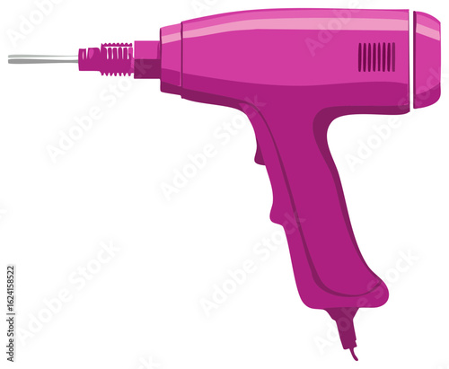 Pink Hot Glue Gun for Arts and Crafts Projects, Handheld Melted Glue Tool