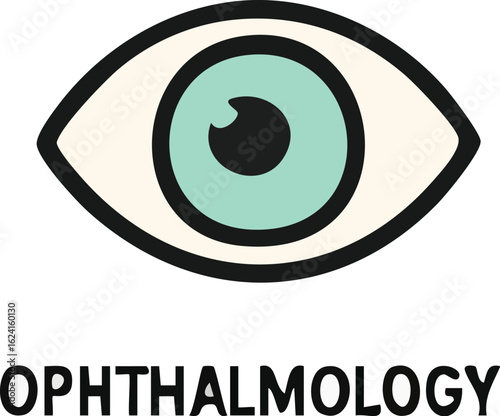 Vector Illustration of an Eye for Ophthalmology.