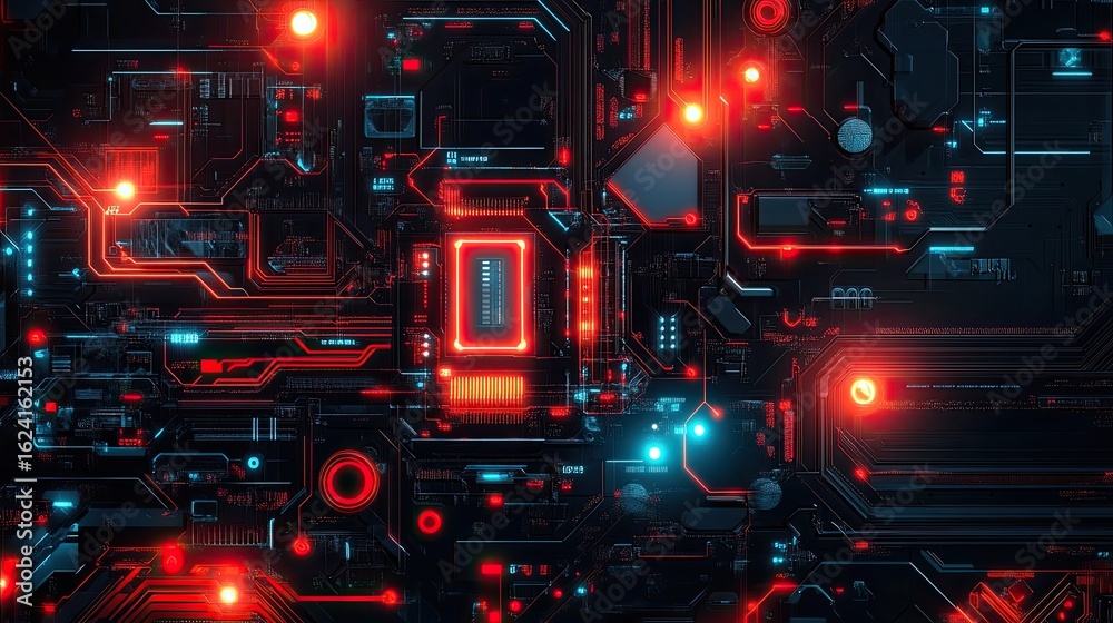 Obraz premium Futuristic circuit board design