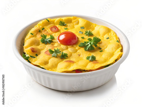 Wallpaper Mural omelet isolated on white background Torontodigital.ca