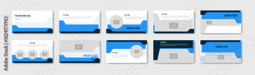 Business presentation template design. Minimalis, modern and keynote vector illustration