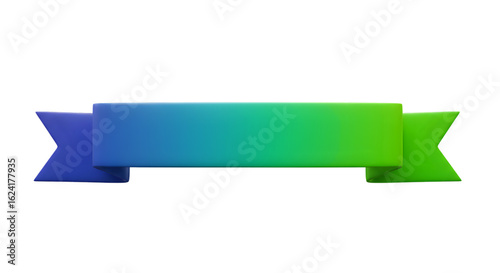 Wallpaper Mural 3D ribbon graphic with a vibrant gradient Torontodigital.ca