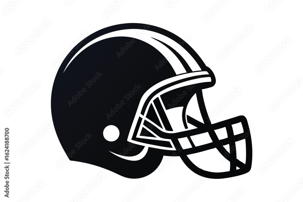 Fototapeta premium 3d american football helmet isolated on white background 