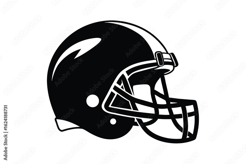 Fototapeta premium 3d american football helmet isolated on white background 