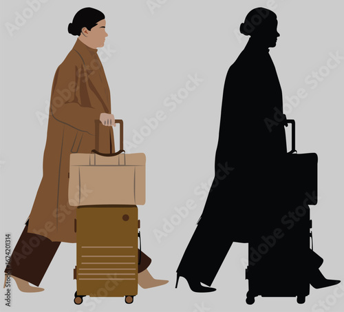 silhouette of a woman