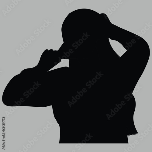 silhouette of a man