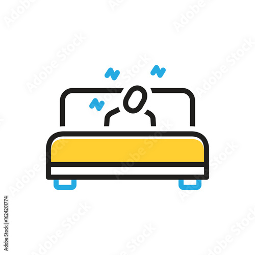 Multi color icon for asleep