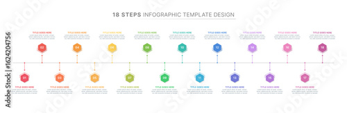 Modern Business Infographic Design Template with 18 Options
