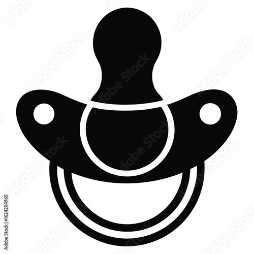 pacifier vector icon