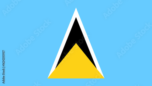 Free Download National flag of Saint Lucia symbolizes pride and identity - GFXLoad