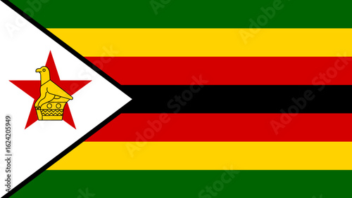 Zimbabwe flag symbolizing national pride and patriotism