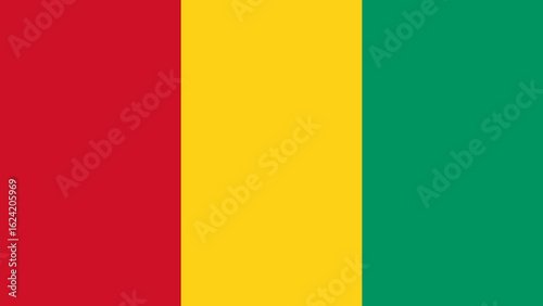 National flag of Guinea representing unity and patriotism