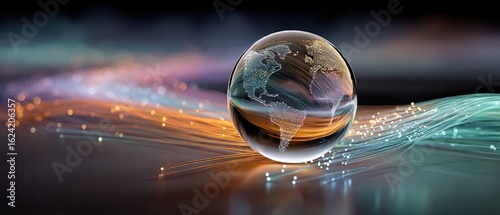 Global connection through fiber optics
