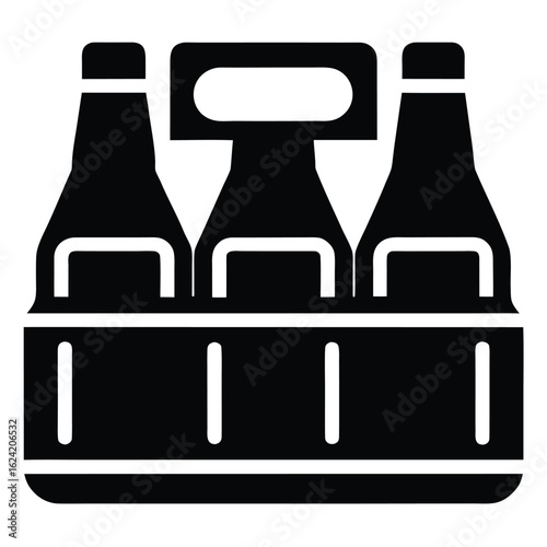 six pack vector icon