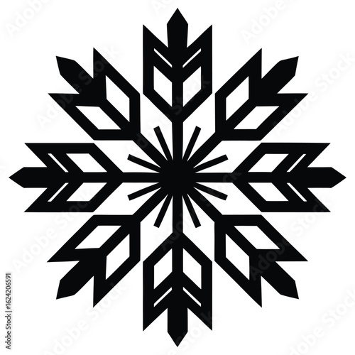 snowflake vector icon