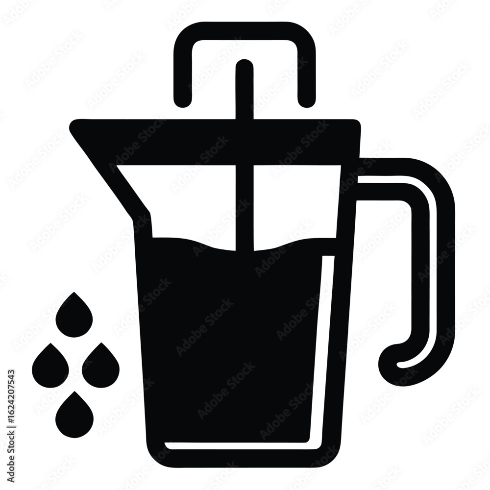 Obraz premium water intake vector icon