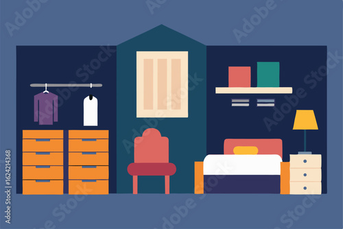 vector illustration of a room