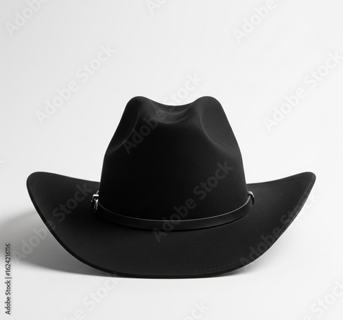 black cowboy hat isolated