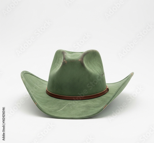 green hat isolated on white background
