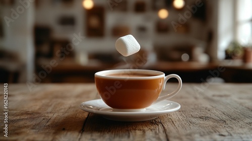 Hot Beverage with Marshmallow