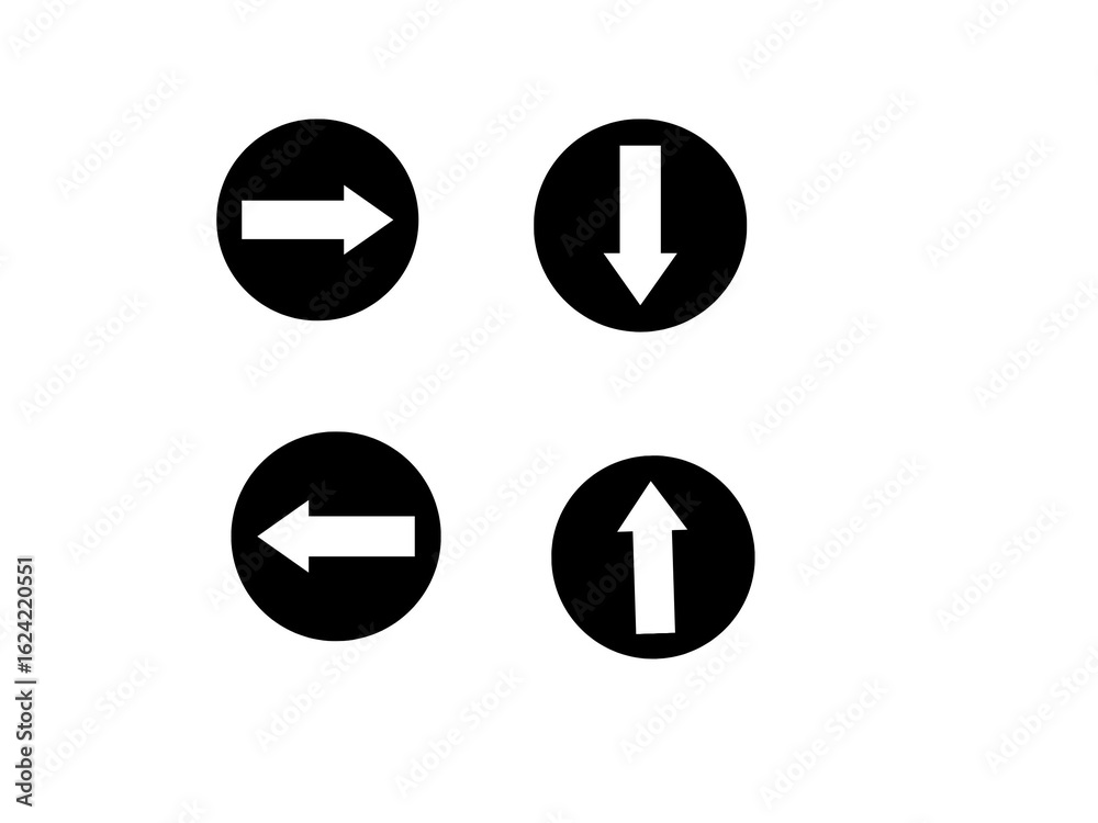 Black Directional Arrow Signs Black Directional Arrow Signs