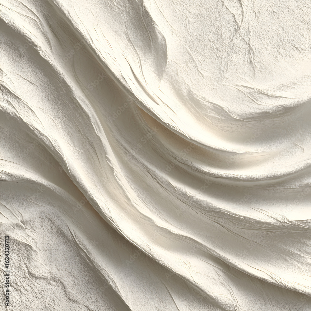 Obraz premium A soft and elegant solid ivory white background with a gentle tone of FFFFF0. The surface is clean, smooth, and minimalistic, evoking a sense of purity and calm. Ideal for modern branding, wedding the