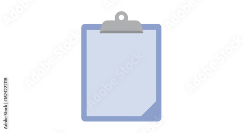 Clipboard stands alone on white background for taking notes or writing task lists