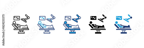 Surgical Services icon set multiple style collection