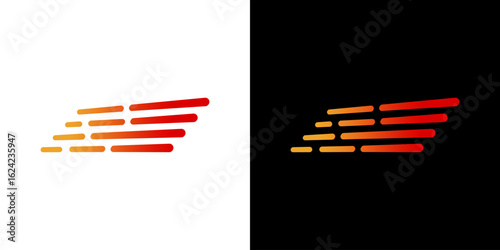 Speed velocity rapid logo design vector