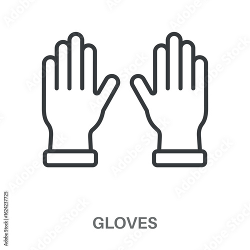 Simple gloves Design Icon, Simple Style Design Inspiration For Any Logos Interface And Purpose