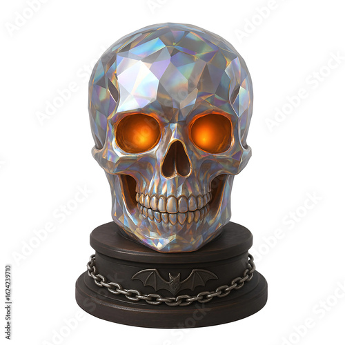 Halloween Crystal Skull transparent