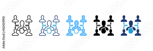 Delegate icon set multiple style collection