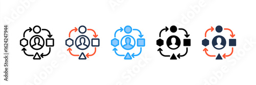 Adaptive icon set multiple style collection
