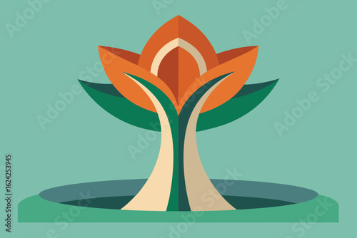 organic architectural sculpture resembling a bloom (1).eps