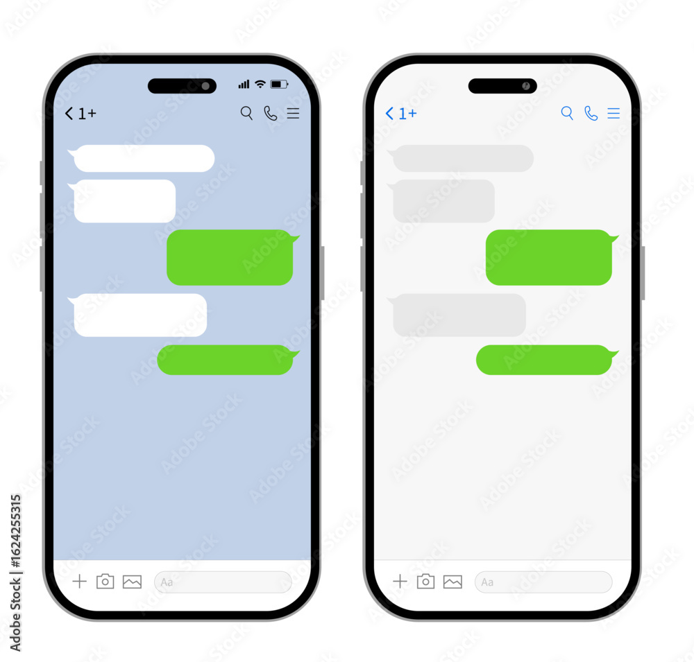Naklejka premium チャット, トーク画面, スマホ, スマートフォン, メッセージ, 会話, コミュニケーション, アプリ画面, UI, UX, メッセンジャー, やりとり, 送信, 受信, 吹き出し, 会話アプリ, チャットアプリ, 画面デザイン, スマホ画面, モバイルUI, LINE風, DM, テキストやりとり, フラットデザイン, ベクター, イラスト, シンプル, 背景なし, 白背景, モバイル画面,