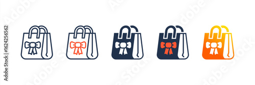 Souvenirs icon set multiple style collection