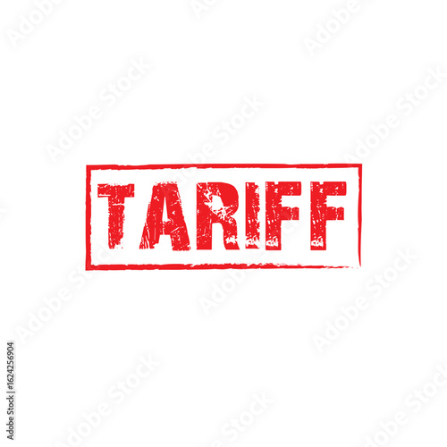 Tariff Stamp Logo Design – Vintage Seal Emblem for Legal or Tax Use, tariff logo vintage