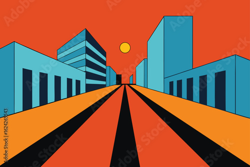 perspective urban block sketch with vanishing poin (1).eps