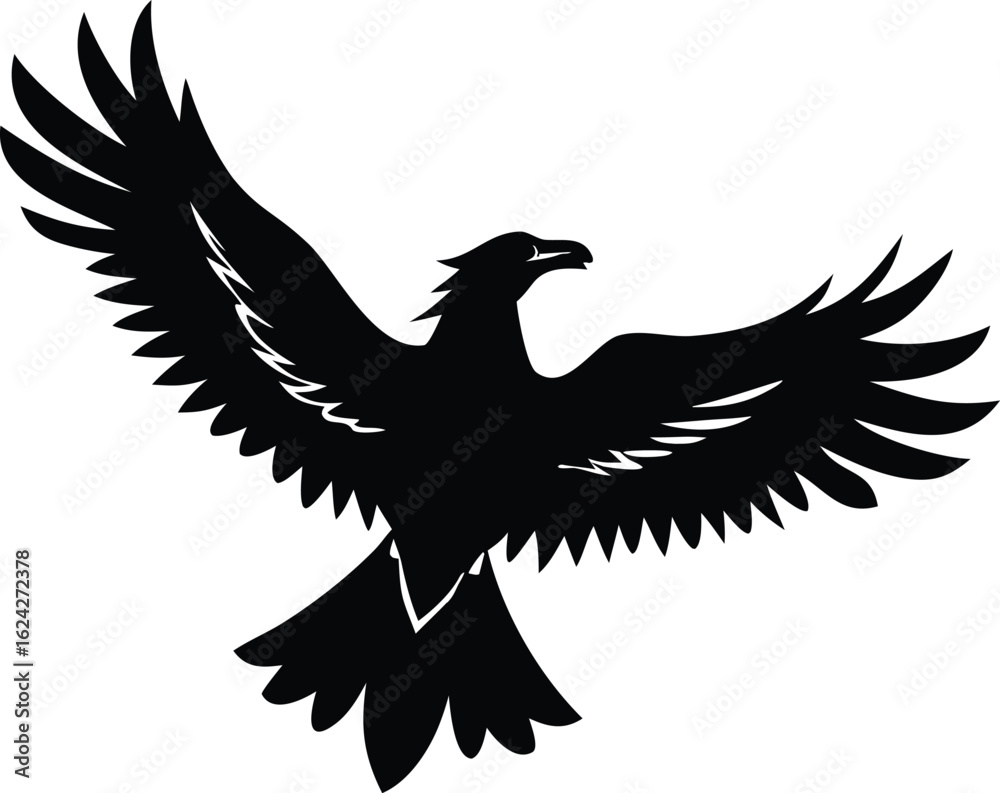 Obraz premium Eagle Silhouette Vector 