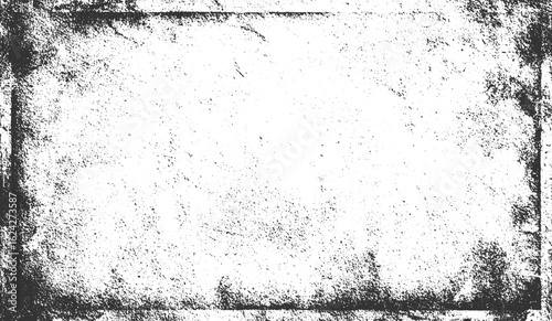 Abstract fame grunge black and white distressed texture Black grunge noise vintage retro rough old distress texture overlay transparent isolated background